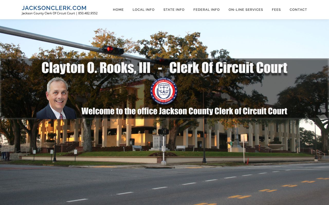 Jackson County Clerk of Court homepage for court records