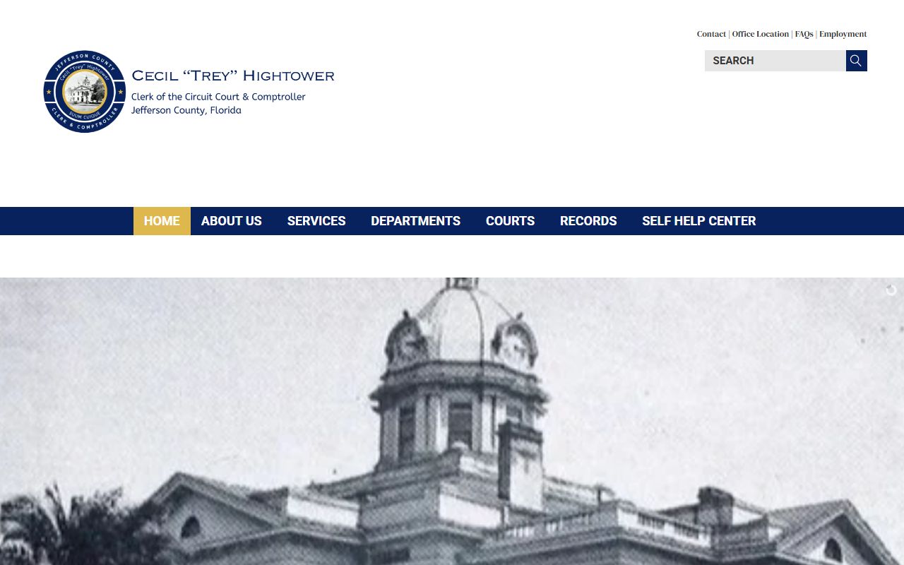 Jefferson County Clerk of Court homepage for court records